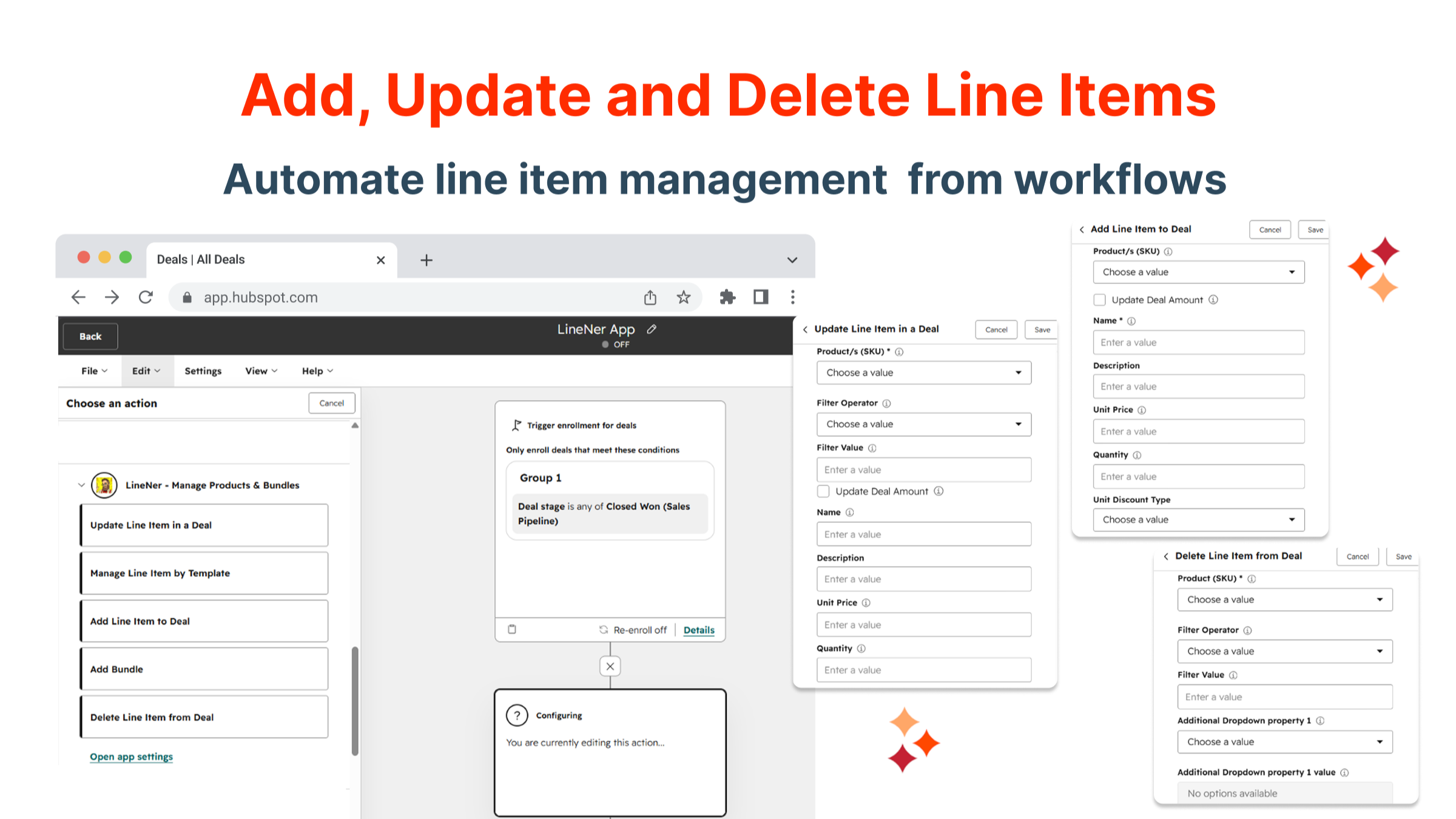 Mass Line Item Actions