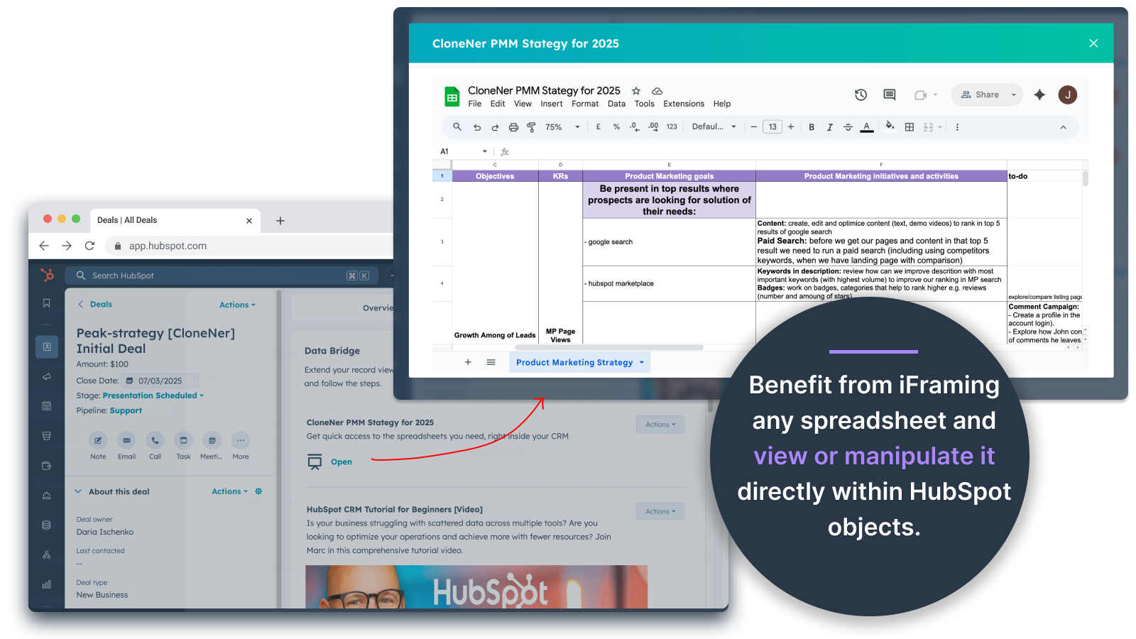 Embed and Iframe Google Spreadsheets