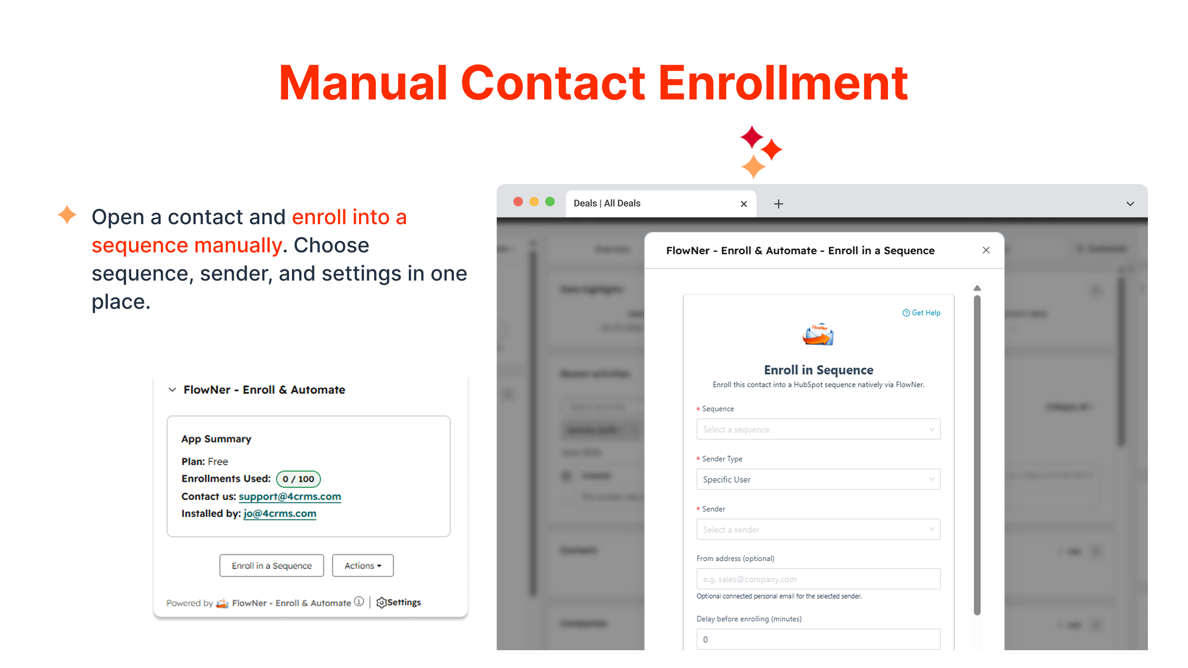 Manual Contact Enrollment
